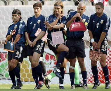 handbag soccer wall